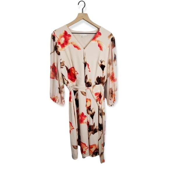 Cato Floral Wrap Dress 14/16W - Picture 1 of 6